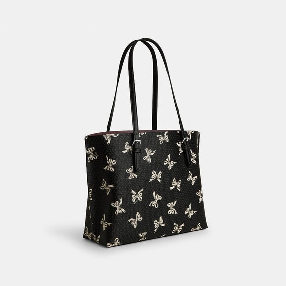 Coach Mollie Tote Bag With Bow Print NWT - Picture 1 of 5